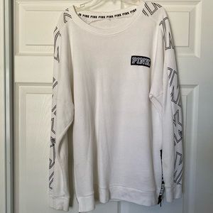 PINK crew neck jacket